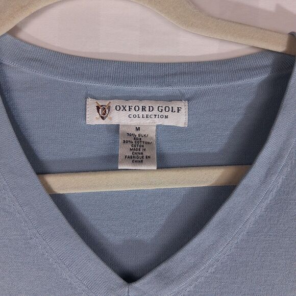 Oxford Men's Golf Collection Happ Sweater; Silk/Cotton ; $145 Retail Size M - Picture 3 of 11